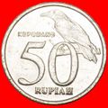 BIRD: INDONESIA ★ 50 RUPIAH 1999 MINT LUSTER! L...