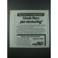 1986 Fidelity Investments Ad - Ginnie Maes Plus Checkwriting
