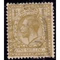 GB 1912 -24 KGV 1/-d Bistre Brown SG 396 Wmk 10...