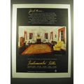 1946 Scalamandre' Silks Ad - Jumel Mansion
