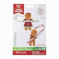 Felt Gingerbread Man and Woman Candy Wraps Orna...