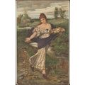 Arnold Böcklin - Flora Blumen Streuend, c.1910 ...