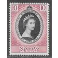 KEDAH MALAYA 1953 QUEENS ELIZABETHS CORONATION ...