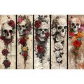 Skull Roses Flowers Bookmarks Book Markers Gift...