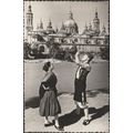 A Orillas del Ebro y El Pilar, Zaragoza, c.1950...