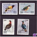 INDIA 1975 BIRDS SG 763/766 SET 4 VALS U/M MINT