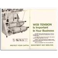 mira-pak inc 1967 web tension packaging machine...