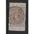NEW ZEALAND 1882 2s.6d GREY BROWN SG F10 FINE USED