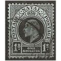 Natal 1908 SG166 1/- Black/Green Wmk Crown CA F...
