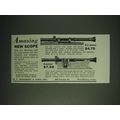 1936 Mossberg Scopes Ad - No. 8A and No. 6 - Amazing new scope