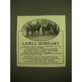 1924 Lasell Seminary Ad - Horseback riding