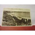 ST AUBIN'S BAY, JERSEY used vintage postcard RP...