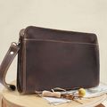 Retro Crazy Horse Leather Head Layer Cowhide La...