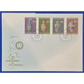 ZAYIX 1974 Liechtenstein Cover Mi602-05, Sc545-...