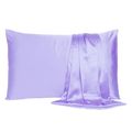 Purple Dreamy Set Of 2 Silky Satin Standard Pil...