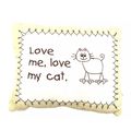 Small Decorative Pillow Love Me Love My Cat 8 C...