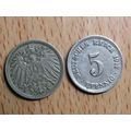 1912d 5 Pfennig Germany Empire Coin