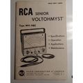RCA Senior Voltohmyst WV-98C 1961 Operation & M...
