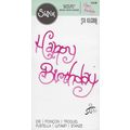 Sizzix Sizzlits. Happy Birthday Die. Die Cuttin...