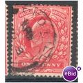 GB stamps 1902-10 KEV11 - 1d SG219 Redhill 1