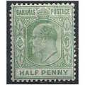 Bahamas 1906 SG71 1/2d Pale Green Mounted Mint ..