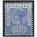 St Helena 1896 SG50 2 1/2d Ultramarine Mounted ...