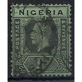 Nigeria 1918 SG8c 1/- Black & Blue-Green / Blue...