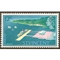 St Vincent 1965 12c Deep Water Wharf Mounted Mi...