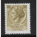 ITALY 1968 COIN OF SYRACUSE 50L OLIVE SG 1211 M...