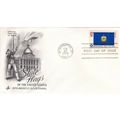 United States 1976 Vermont Flag FDC Washington ...