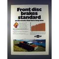 1972 Chevy Pickup Truck Ad - Front Disc Brakes ...
