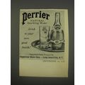 1956 Perrier Sparkling Water Ad - Drink To your own good health