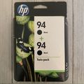 NEW OEM GENUINE HP 94 94 C9350FN Twin-Pack Blac...