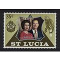 St. Lucia Amazon Bird Royal Silver Wedding 35c ...