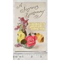 1916 postcard A Joyous Birthday - Flowers & Vases