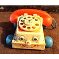Old Vintage Original Fisher Price Pull Phone # ...