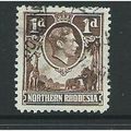 northern rhodesia stamp sg27 brown used