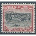 Niue 1950 SG115 2d Black & Carmine Fine Used .. ..