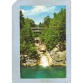 NH Franconia Notch Covered Bridge Postcard Sent...