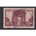 FRANCE 1929 VIEWS 2F ARC DE TRIOMPHE USED SG471 #2