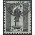 Mi 909 A: 15 gr. brown-black on blue Warsaw Mon...