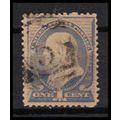 Used 212 1c Benjamin Franklin Barely Clears RA0541