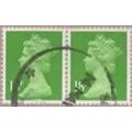 1971-96 Machin 18p.Value. Bright Green.One Cent...