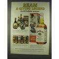 1977 Jim Beam Bourbon Ad - A Giving Legend