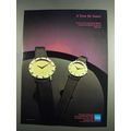 1984 Gucci Watches Ad - A Time for Gucci