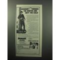 1987 Damart Underwear Ad - Bowhunt Through Winter