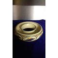 honiton pottery post ring vase.