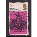 GB 1970 QE2 5d Dickens used stamp SG 825.( D669 )