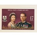 Bermuda QEII 1975 Royal Visit 17c Elizabeth Edi...