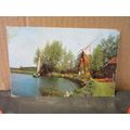 HUNSETT MILL, NORFOLK BROADS used vintage postc...